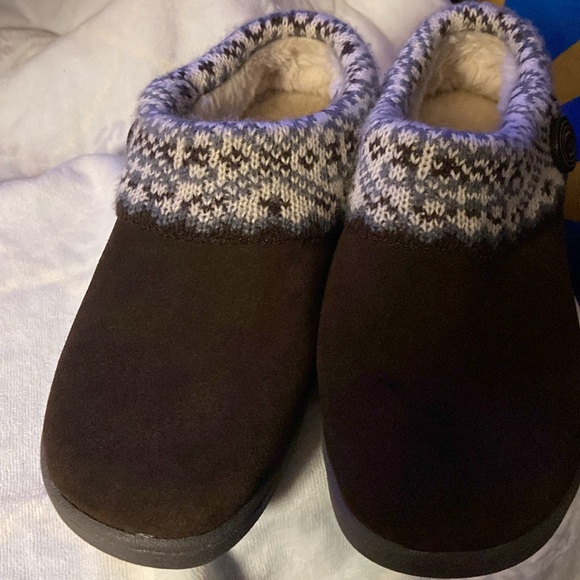 Clark faux fur lining leather outer with cushion footbed - Picture 5 of 5